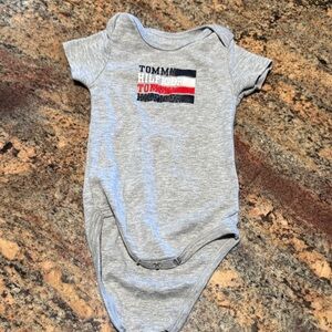 Tommy Hilfiger Light Gray Baby Bodysuit